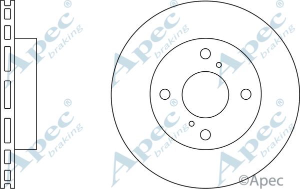 APEC BRAKING Bremžu diski DSK2801